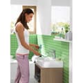Miniatyrbild 2 av 4: hansgrohe (HB7HL) Hansgrohe 71034000 Novus Engreppsblandare 100 LowFlow med push-Open spill Krom Silver - 71034000