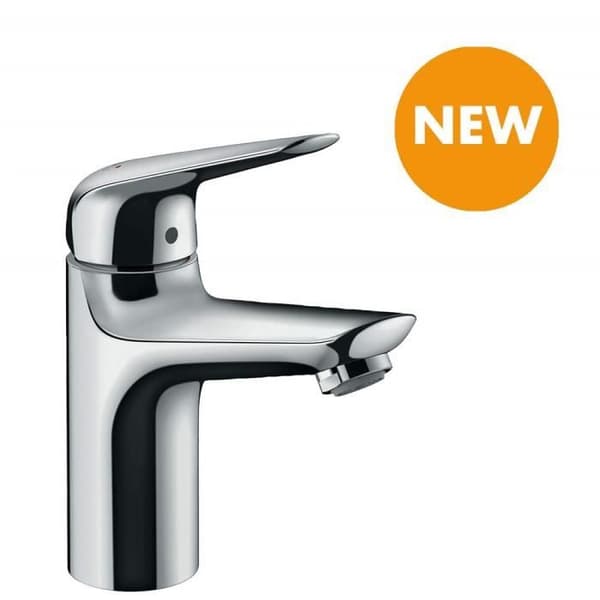 hansgrohe (HB7HL) Hansgrohe 71034000 Novus Engreppsblandare 100 LowFlow med push-Open spill Krom Silver - 71034000