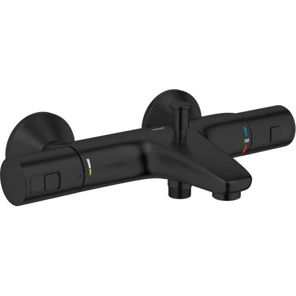 1/2" termostatisk bad-/duschblandare - GROHE Precision Start - Mattsvart - Vattenbesparande