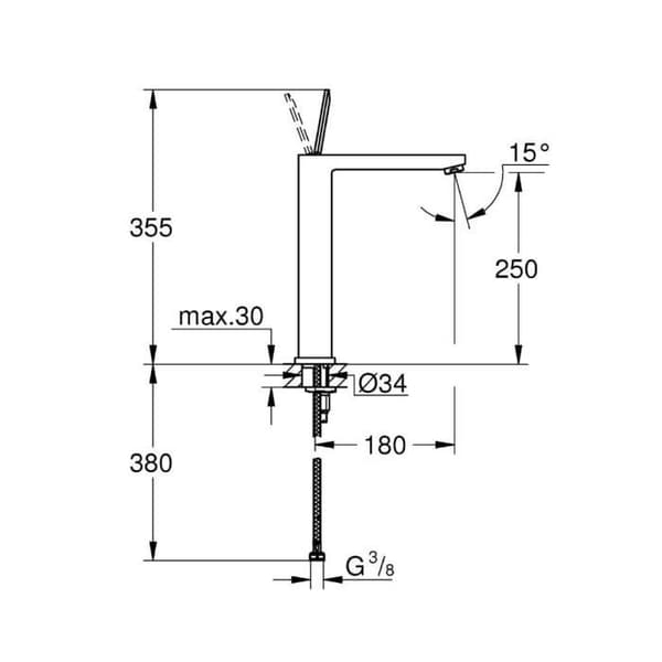 GROHE Blandare Handfat Eurocube Joy (Import Tyskland) - 23661000