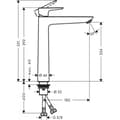 Miniatyrbild 4 av 5: Handfatblandare - Hansgrohe - Talis E 240 - Matt svart - Engrepp - Vattenbesparing