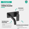 Miniatyrbild 3 av 4: Inbyggd väggmonterad handfatblandare Hansgrohe Vernis Shape, EcoSmart matt svart