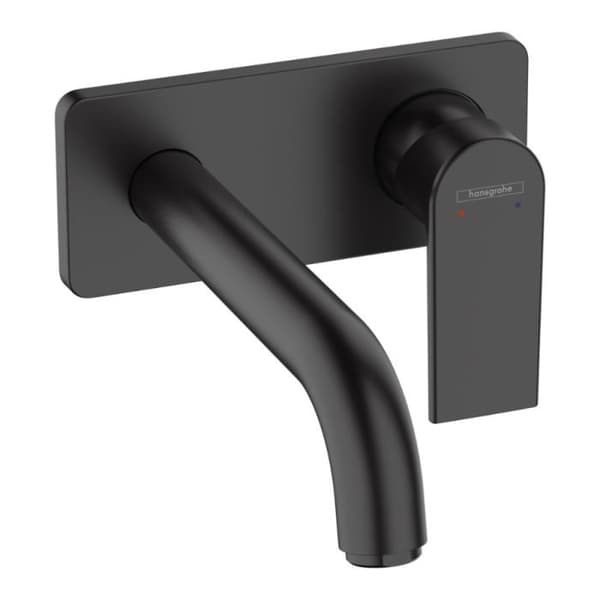 Inbyggd väggmonterad handfatblandare Hansgrohe Vernis Shape, EcoSmart matt svart