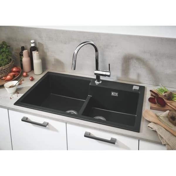 GROHE MINTA BEC-C diskbänksblandare 2-stråle handdusch - Krom - Mässing - 223 mm djup