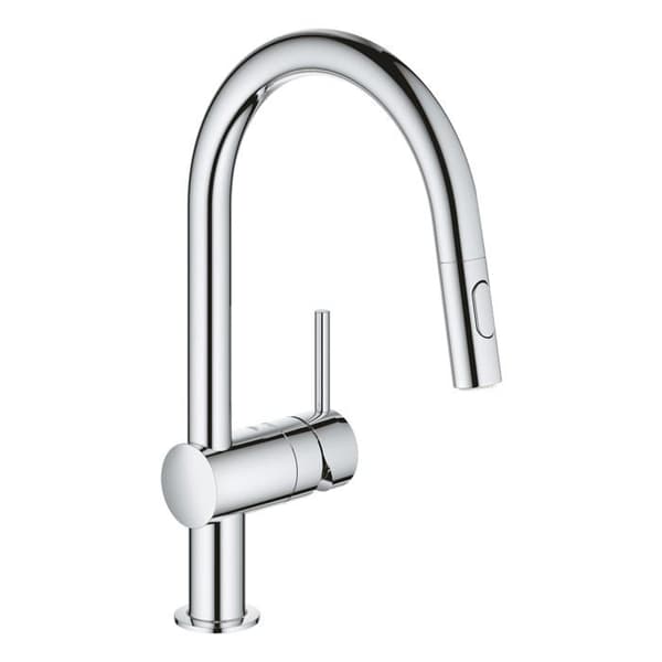 GROHE MINTA BEC-C diskbänksblandare 2-stråle handdusch - Krom - Mässing - 223 mm djup
