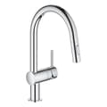 Miniatyrbild 1 av 4: GROHE MINTA BEC-C diskbänksblandare 2-stråle handdusch - Krom - Mässing - 223 mm djup