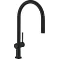 Miniatyrbild 1 av 4: HANSGROHE Talis M54 köksblandare med utdragbar spray 1 kolsvart