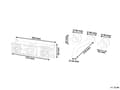 Miniatyrbilde 3 av 6: Veggmontert Servantbatteri Gull Messing 3 Hull med Dobbel Spak