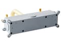 Miniatyrbilde 5 av 6: Veggmontert Servantbatteri Gull Messing 3 Hull med Dobbel Spak
