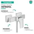 Miniatyrbild 3 av 4: Hansgrohe - Metropol Duschblandare, matt vit (32560700)
