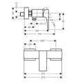 Miniatyrbild 4 av 4: Hansgrohe - Metropol Duschblandare, matt vit (32560700)