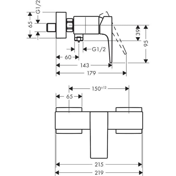 Hansgrohe - Metropol Duschblandare, matt vit (32560700)