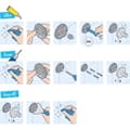 Miniatyrbild 4 av 4: Tillbehörsset 3 i 1 - GROHE - 411242430 - Matt svart - Metall - Dusch