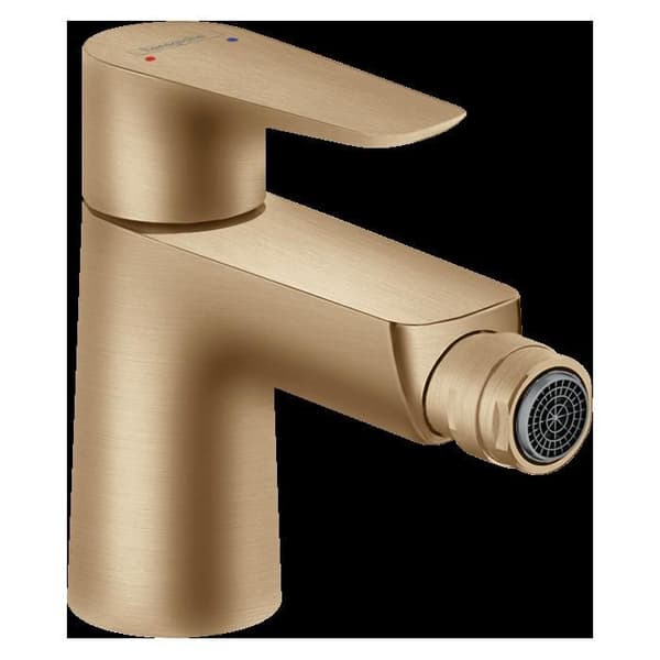 Bidetblandare - Hansgrohe - Talis E - Borstad brons - Vattenbesparing - En-håls