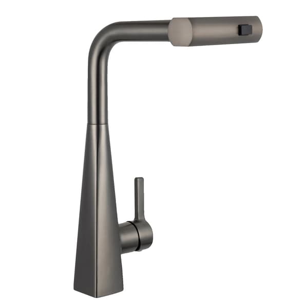 Modern kökskran, utdragbar design, justerbar temperatur,Pistolgrå