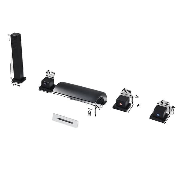 Badekararmatur, Moderne Stil, Holdbar Messingkonstruktion,sort