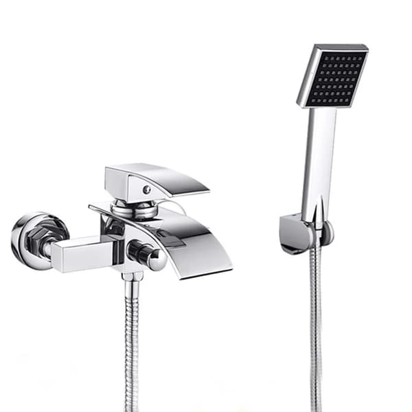 Badeværelsesarmatur, Messingkonstruktion, Moderne Design,Chrome B