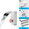 Miniatyrbillede 1 af 2: Luksus Sensor Vaskeskuffe, Keramisk Ventil, Energi Effektiv,Krom Kort A