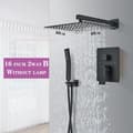 Miniatyrbillede 2 af 2: Badeværelse Bruserarmatur Sæt, 2-vejs System, 12 tommer og 16 tommer Muligheder,2 Vejs 16 tommer B