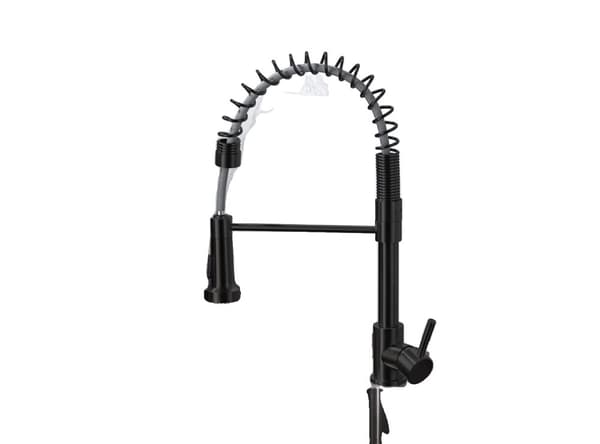 Køkkenarmatur, Rustfrit Stål, Moderne Design,sort, G1/2