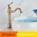 Miniatyrbild 2 av 2: Basinblandare, Enhandsgrepp, Messingsmaterial,Antik