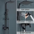 Miniatyrbillede 2 af 2: Bruserblander, Holdbart Messing, Multifunktionelt Design,4-Veje 12tommer A