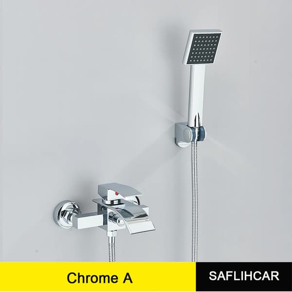 Seinään asennettava kylpyammehana, yksikahvainen ohjaus, keraaminen venttiilijydin,Chrome A