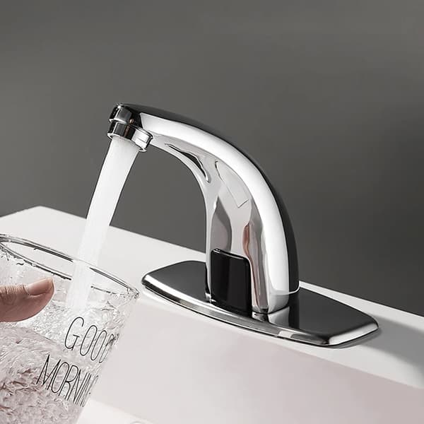 Sensor Basin Faucet, Touch Control, Hot & Cold Water,Chrome