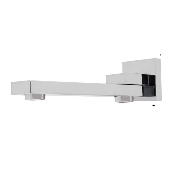 Væghængt Badekararmatur, 180° Drejelig Design, Honningkage Bubbler,HVID