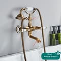 Miniatyrbillede 2 af 2: Antik Messing Vandhane, Dobbelt Håndtag Design, Moderne Stil,antik messing A
