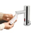 Miniatyrbillede 1 af 4: Automatisk sensorarmatur, berøringsfri aktivering, justerbar temperatur, moderne sølvdesign