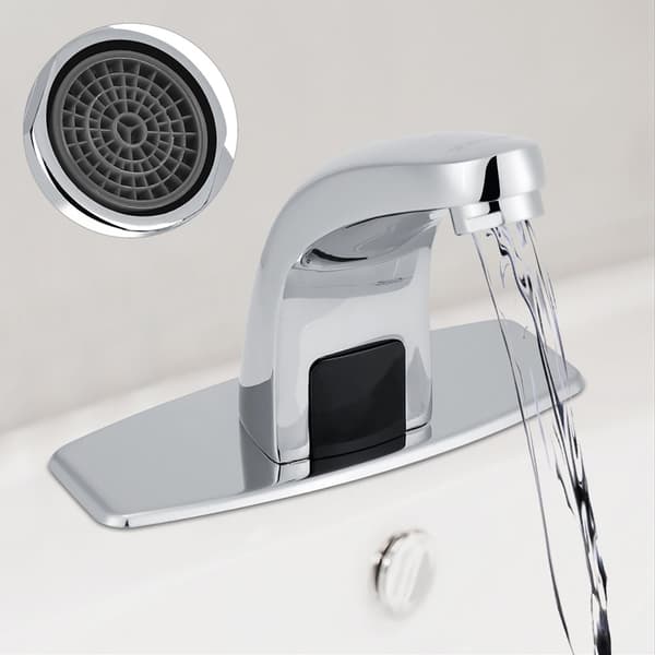Automatisk infrarød sensorarmatur, monteret på bordplade, messingventilkern.