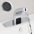 Miniatyrbillede 4 af 4: Automatisk infrarød sensorarmatur, monteret på bordplade, messingventilkern.