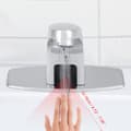 Miniatyrbillede 2 af 4: Automatisk infrarød sensorarmatur, monteret på bordplade, messingventilkern.