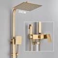 Miniatyrbillede 2 af 2: Badeværelse Brusearmatur Sæt, Moderne Stil,8tommer Børstet Guld