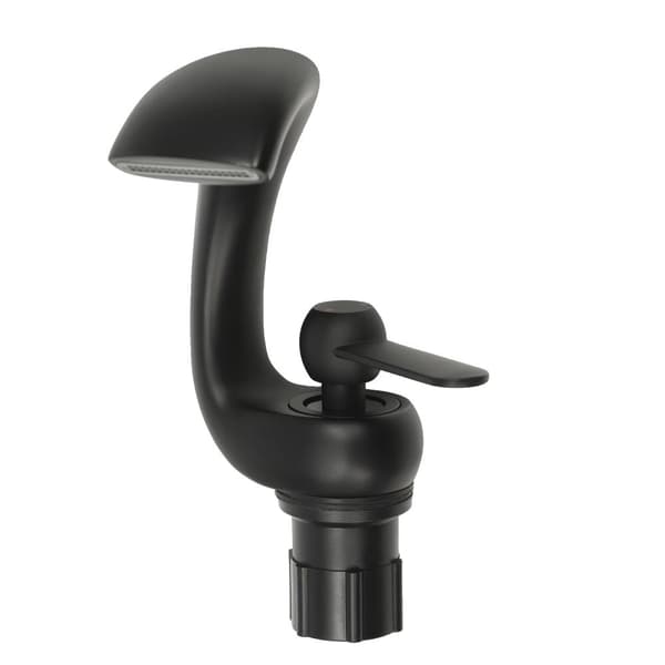 Moderne Vandfald Badeværelsesarmatur, Holdbart Rustfrit Stål, Nem Temperaturkontrol,Sort, G3/8