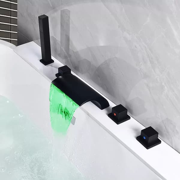 Badekararmatur, Vandfaldsfunktion, Finish,sort