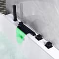 Miniatyrbillede 2 af 2: Badekararmatur, Vandfaldsfunktion, Finish,sort