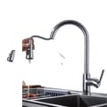 Miniatyrbillede 1 af 2: Køkkenarmatur, Dobbelt Håndtag Kontrol, Rustfrit Stål Materiale,CF04021CP Chrome