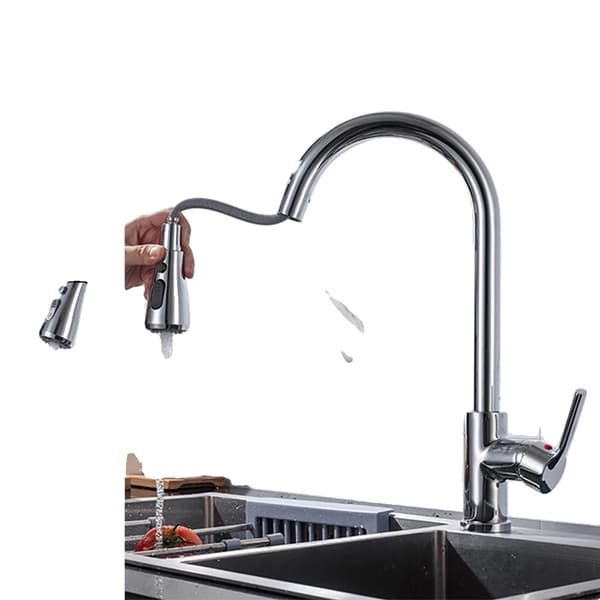 Køkkenarmatur, Dobbelt Håndtag Kontrol, Rustfrit Stål Materiale,CF04021CP Chrome