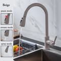 Pikkukuva 2 / 2: Keittiöhana, kaksikahvainen ohjaus, ruostumaton teräs materiaali,CF04043YMWM beige