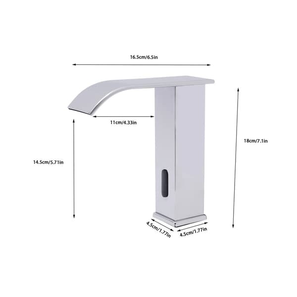 Automatisk Sensor Vandhane, Vandfald Design, Varmt & Koldt Vand,HVID