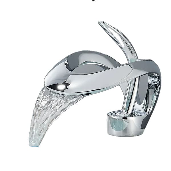 Badeværelsesvaskarmatur, Moderne Enkeltgreb, Holdbar Keramisk Ventil,Krom
