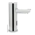 Miniatyrbillede 1 af 2: Berøringsfri Badeværelsesvaskefaucet, Infrarød Sensor, Krom Elektroplatering, Batteridrevet,G3/8, Sølv