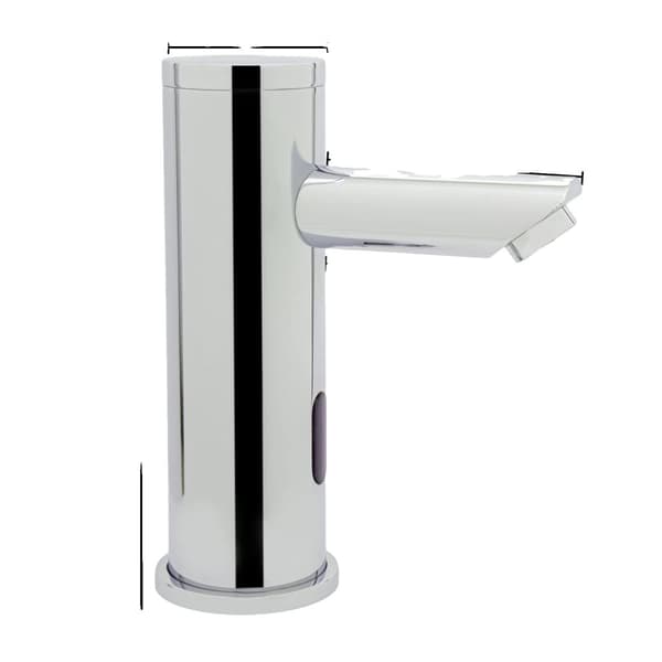 Beröringsfri badrumsblandare, infraröd sensor, kromelektroplätering, batteridriven,G3/8, Silver