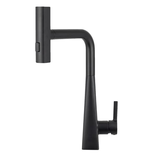 Rotérbar Køkken Utrækkelig Vandhane, 304 Rustfrit Stål, Keramisk Ventilkern, Fleksibelt Design,sort, G3/8