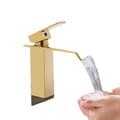 Miniatyrbillede 1 af 2: Vandfaldsarmatur, Guld Finish, Moderne Design,guld
