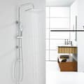 Miniatyrbillede 2 af 2: Regnbruser Sæt, Højkvalitets ABS Materiale, Moderne Design,Krom