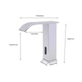 Miniatyrbillede 2 af 2: Badeværelsesvaskarmatur, Automatisk Sensor, Elegant Vandfaldsstrøm,HVID