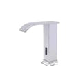 Miniatyrbillede 1 af 2: Badeværelsesvaskarmatur, Automatisk Sensor, Elegant Vandfaldsstrøm,HVID